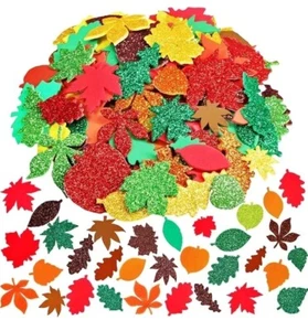 500+ Assorted Foam 3D Fall / Autumn Stickers Self-adhesive Activity Crafts - Picture 1 of 5