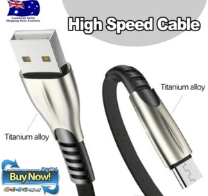 Titanium Alloy High Speed 2.4A USB Cable Fast Charger Type C Samsung - Picture 1 of 8