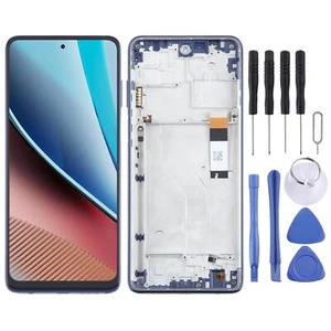 LCD Bildschirm Digitizer mit Rahmen blau für Motorola Moto G Stylus 2023 4G - Bild 1 von 5