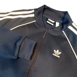 ADIDAS CLASSICS Navy Blue TRACK JACKET size Xsmall/YOUTH - Picture 1 of 8