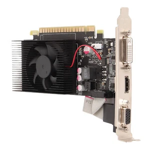 Desktop Graphics Card 4GB GDDR3 128bit 650/5000MHz Quiet Cooling Fan All Sol New - Picture 1 of 22