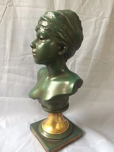 ART NOUVEAU EMMANUEL VILLANIS SCULPTURE BUST - GREAT CONDITION - Picture 1 of 10
