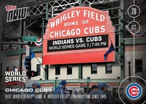 2016 TOPPS NOW #635 CHICAGO CUBS HOST WORLD SERIES FIRST TIME SINCE 1945 - Picture 1 of 1