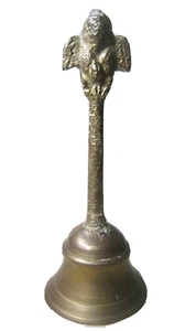 Vintage hand made brass / metal dinner bell - Picture 1 of 7