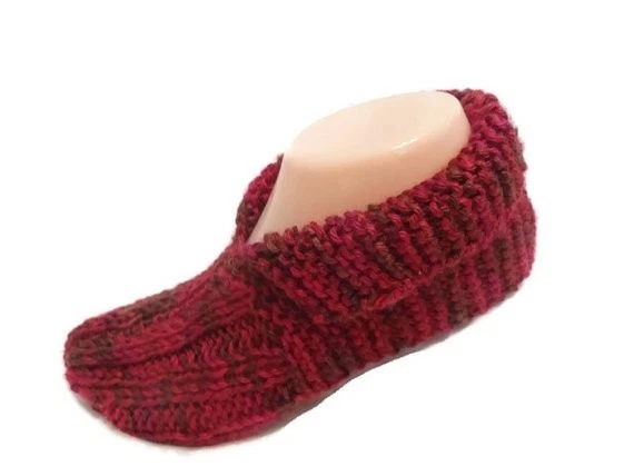 Slippers Knitting Printed Pattern Unisex Versatile Knitting Shoes   - Image 1 of 4