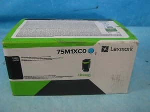 Genuine Lexmark 75M1XC0 Cyan - Extra High Yield Toner - NEW - FREE SHIPPING - Picture 1 of 1