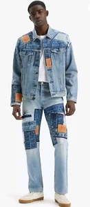 Levi’s 501 Patchwork Mens Jeans Size 30x30 Distressed Fly Button Premium - Picture 1 of 18