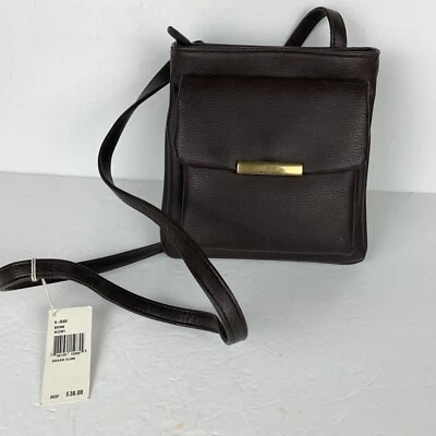 Nine West shoulder Purse bag small Brown Vinyl NWT - Image 1 of 4