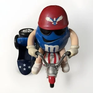 M&Ms World Candy Dispenser - Blue Biker with Side Car & Hot Rod Rebel See Photos - Picture 1 of 22