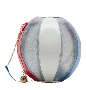 Betsey Johnson Kitsch Havin A Ball Medium Umhängetasche Strandball Neu mit Etikett - Bild 1 von 11