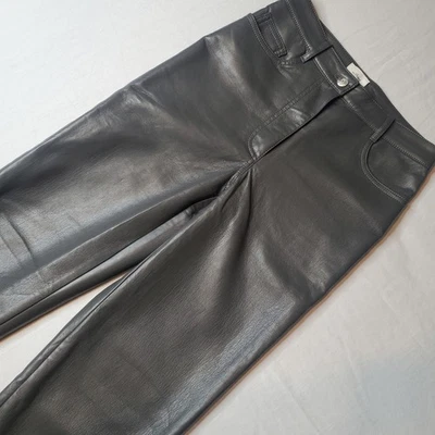 Женские веганские брюки Aritzia Wilfred размер 2 Melina искусственная кожа серые - Изображение 1 из 4