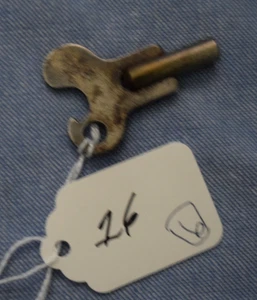 Antique Metal Clock Key #6                                              item #16 - Picture 1 of 1