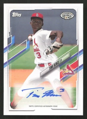 2021 Topps Pro Debut Tink Hence Auto Autographs #PD-31 Card - Image 1 of 2