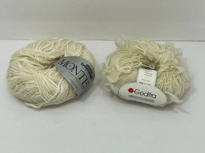 纱线 (1) Gedifra 50g 110m 意大利羊毛混纺 (1) Monterey 50g 105yds 马海毛混纺 — 第 1/4 张图片