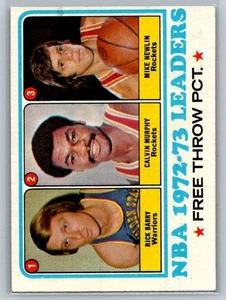 1973-74 Topps Rick Barry / Calvin Murphy / Mike Newlin #156 Leaders - Bild 1 von 2