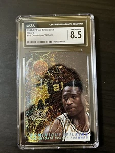 Dominique Wilkins 1996-97 Flair Showcase Row 0 CGC 8.5 #81 SP San Antonio Spurs - Picture 1 of 2