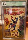 Amazing Spider-Man #21 CGC 4.5 Human Torch Beetle Appearance! Marvel 1965