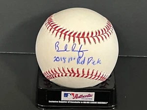 Brendan Rodgers Astros Signed Baseball 2015 1st Rd Pick Imperfect _ - Picture 1 of 1
