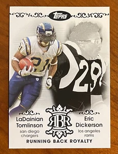 2007 Topps Football Running Back Royalty Insert TOMLINSON & ERIC DICKERSON - Picture 1 of 2