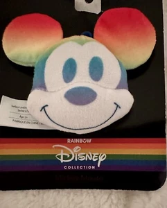 Mickey Mouse Disney Rainbow Collection Schlüsselanhänger Clip-On Pride Plüschtier Ombré - Bild 1 von 8