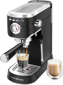 CASABREWS CM5418 Máquina de Espresso 20 Bar, Cafetera de Espresso Compacta con Leche de Vapor - Imagen 1 de 8