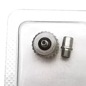 Ricambio corona orologio acciaio 6,5*4,5*2,6mm per riparazione orologio Seamaster 2208,50 - Foto 1 di 6