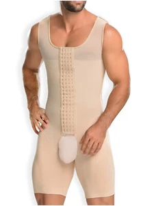 Fajas colombianas de cuerpo completo para hombre M&D 0061 | Faja Colombiana para hombre beige - Imagen 1 de 2