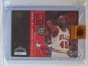 1995 Upper Deck Michael Jordan He's Back /10000 Jumbo - Factory Sealed - Picture 1 of 4