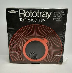 NEW Sawyers Rototray 100 Slide Tray For 2x2 Slides For Sawyer's/GAF Projectors