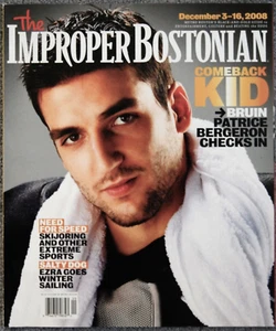 IMPROPER BOSTONIAN MAGAZINE – BOSTON BRUINS – PATRICE BERGERON – 2008 – RARE - Picture 1 of 1