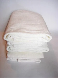 1 x Bath Towel 1 x Hand Towel 1 x Face Towel & 1 x Floor Towel--White Cotton - Picture 1 of 2