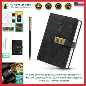 ZukoCert Diario con Serratura A5 Diario in Pelle PU con Serratura 240 Pagine, Retro Jou... - Foto 1 di 8