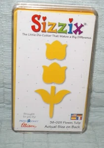 Sizzix flor de tulipán 38-0211 amarillos troquelados envío rápido artesanía - Imagen 1 de 4
