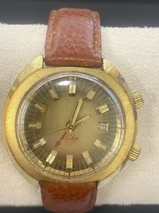 VINTAGE WAKMANN 17J ALARM 40MM WRISTWATCH (GOOD RUNNING CONDITION) - Picture 1 of 10