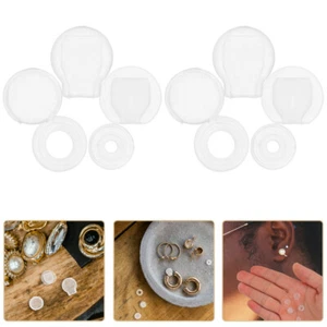 50 Pcs Ear Clip Pain-proof Pad Earring Pads Cushions Converter Clips - Picture 1 of 12