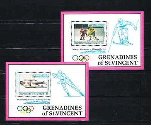 San Vicente 1992 Bloque 108/09 Juegos Olímpicos MNH. - Imagen 1 de 1