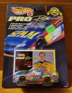 1997 Hot Wheels Short Track 1:64 Mike Wallace #91 Spam Chevrolet Monte Carlo NIP - Picture 1 of 4