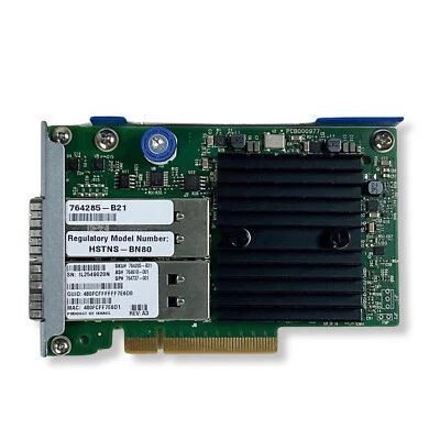 HP 764285-B21 InfiniBand FDR 10GB/40GB 544+FLR QSFP Ethernet Adapter 764737-001 - Image 1 of 4