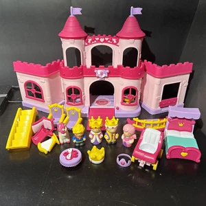 Playgo Playset Royal Princess Castle Pink And Figurines Tested Works - Picture 1 of 8
