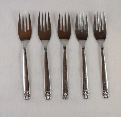 Wm Rogers 不锈钢 AZTEC Oneida ENCORE 5 沙拉叉 — 第 1/3 张图片