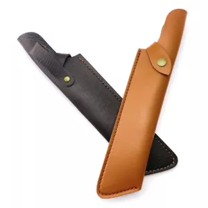 1 X Leather Belt Straight Knife Sheath Pouch Case Fixed Blade Accessory Sheath - Picture 1 of 8