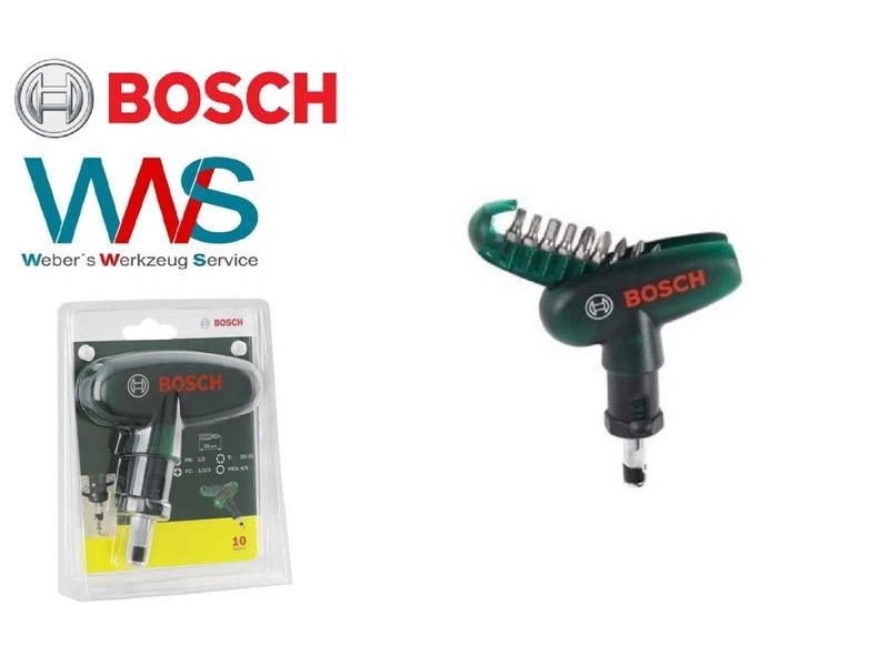 Bosch 10-teiliges "Pocket" Schrauberbit-Set für unterwegs Bits Bitset NEU!!! - Bild 1 von 1