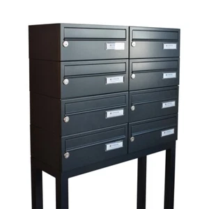 Letterboxes for Flats, Communal Post Boxes Internal LBD-015 Free Standing 8 Bank - Picture 1 of 6