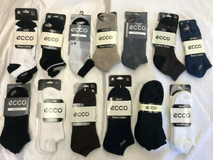 Men's ECCO Low Cut & No Show Cushioned Sport Socks ASSORTED Packs Sock Sz: 10-13 - Picture 1 of 7