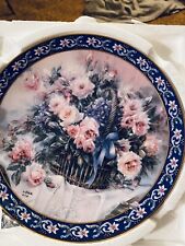 Lena Liu's Basket Bouquets Roses by Ws George Collector's Plate 1992