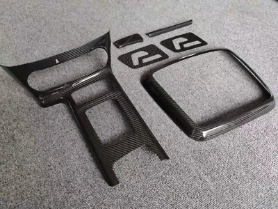 6Pcs DRY CARBON Fiber Interior Console Trim For Benz W463 G63 G65 G500 G550 AMG - Image 1 of 4