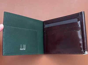 Stunning Trifold Dunhill wallet with money clip. Immaculate  condition and boxed - Picture 1 of 7