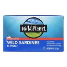 Wild Planet Wild Sardines in Water, 4,375 onces - 12 par boîtier.