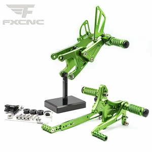 FXCNC Motorcycle Footrests Rearset Footpeg For TNT125 135 16 17 18 19 20 Green - Picture 1 of 12