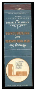 Vintage Madison Square Garden Center Matchbook - Picture 1 of 2
